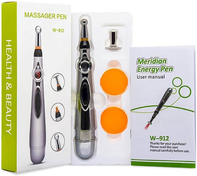 Electronic Acupuncture Pen, Electric Meridians Laser Acupuncture Machine Magnet Therapy Instrument Meridian Energy Pen Massager Relief Pain