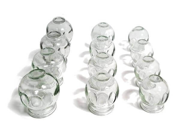 12 pc Fire Glass Cupping Set Jars Professional Quality (4 cups #3 ) (4 cups #4) (4 cups #5)