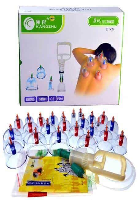 Kangzhu 24-Cup Biomagnetic Chinese Cupping Therapy Set